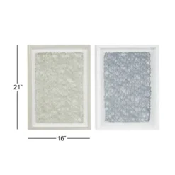 Framed Art-Kirkland's Home Knotted String 2-Pc. Shadow Box Set Green/Blue/White
