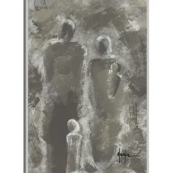 Framed Art-Kirkland's Home Know That We Love You Framed Canvas Art Gray/White