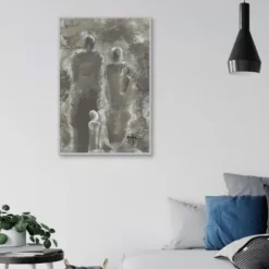 Framed Art-Kirkland's Home Know That We Love You Framed Canvas Art Gray/White