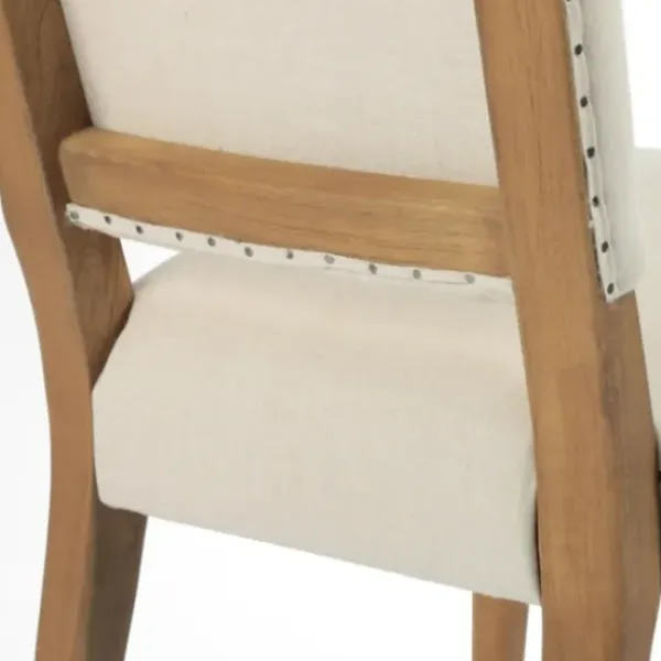 Dining Chairs-Kirkland's Home Kurt Natural Linen Dining Chair Ivory
