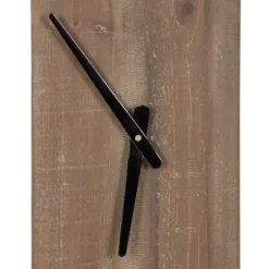 Clocks-Kirkland's Home Ladd Natural Wood Wall Clock Black