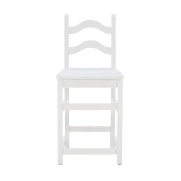 Bar Stools & Counter Height Stools-Kirkland's Home Ladder Back Counter Stools, Set Of 2 White