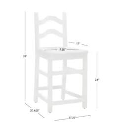 Bar Stools & Counter Height Stools-Kirkland's Home Ladder Back Counter Stools, Set Of 2 White