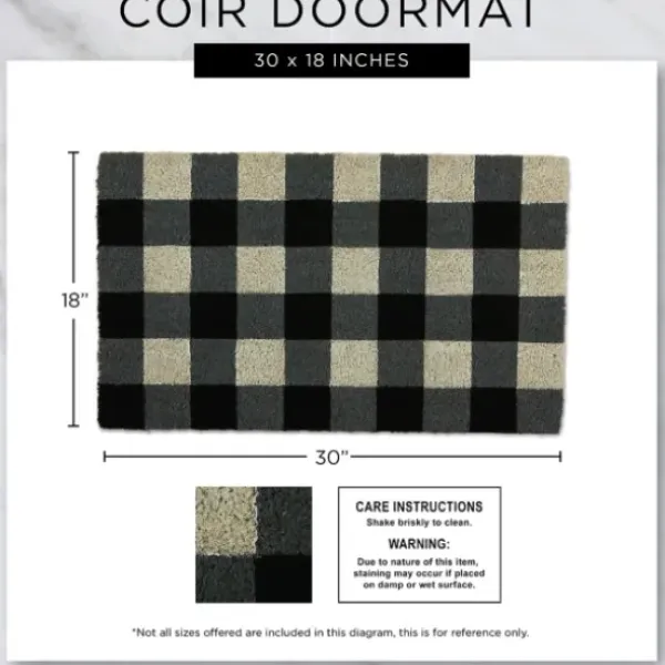 Doormats-Kirkland's Home Ladybug Shaped Doormat Red/Black