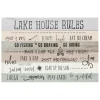 Wall Quotes & Signs-Kirkland's Home Lake House Rules Giclee Canvas Art Print Gray