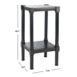 Accent & End Tables-Kirkland's Home Landry Carved Legs Accent Table Black
