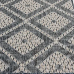Outdoor Rugs-Kirkland's Home Landy Blue Aztec Outdoor Rug, 8X10 Blue/Gray