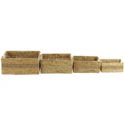 Baskets & Boxes-Kirkland's Home Large Beige Linen Book Box Tan