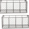 Wall Storage-Kirkland's Home Large Wall Hanging Chicken Wire Baskets, Set Of 2