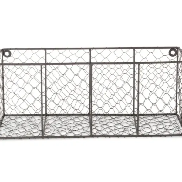 Wall Storage-Kirkland's Home Large Wall Hanging Chicken Wire Baskets, Set Of 2