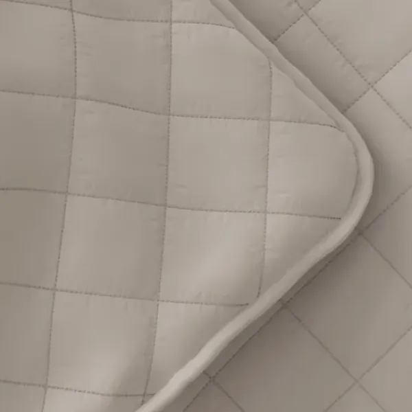Quilts-Kirkland's Home Latte Stitched Diamond 2-Pc. Twin Quilt Set Tan
