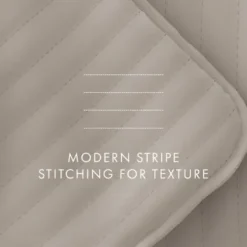 Quilts-Kirkland's Home Latte Stitched Stripes 2-Pc. Twin Quilt Set Gray