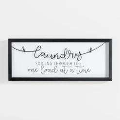 Wall Quotes & Signs-Kirkland's Home Laundry Sorting Through Life Wall Plaque White/Black