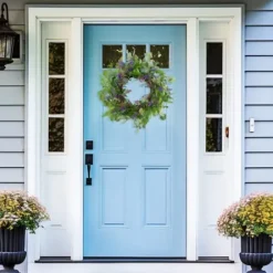 Wreaths-Kirkland's Home Lavender And Catnip Wild Floral Wreath Green/Purple