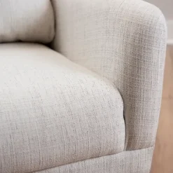 Accent Chairs-Kirkland's Home Layla Vanilla Speckle Armchair Ivory