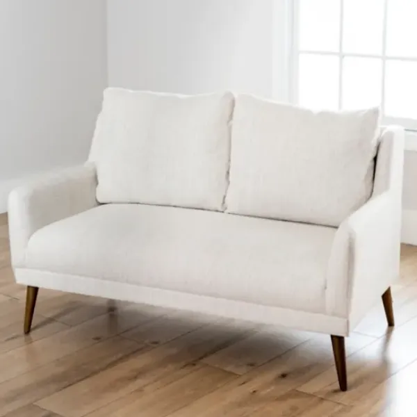 Sofas & Loveseats-Kirkland's Home Layla Vanilla Speckle Loveseat Ivory