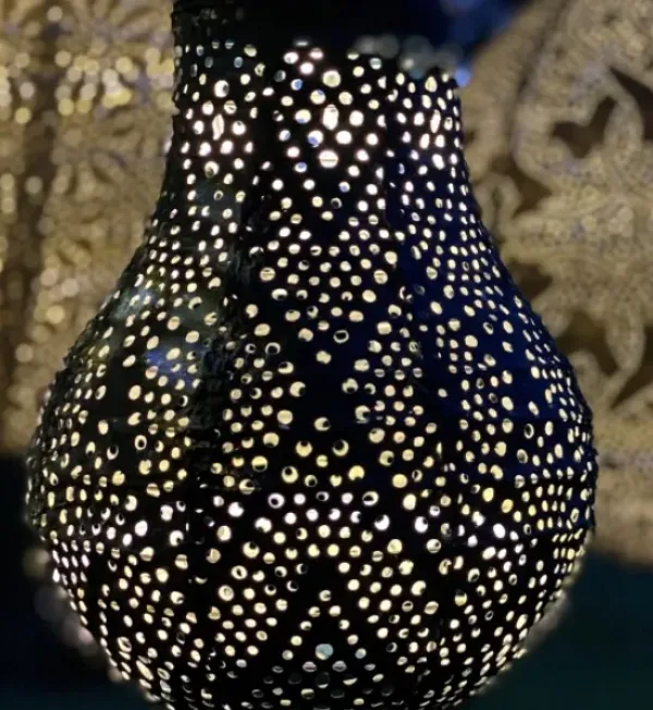 Outdoor Lighting-Kirkland's Home Led Dark Bulb Outdoor Hanging Lantern Blue