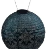 Outdoor Lighting-Kirkland's Home Led Round Dark Ii Outdoor Hanging Lantern Blue