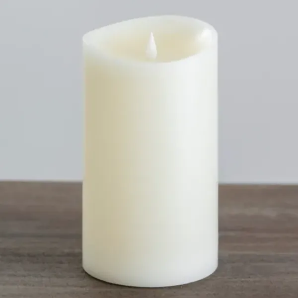 Flameless Candles-Kirkland's Home Led Soft Flame Pillar Candle, 5X9 In. Ivory