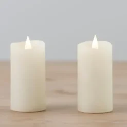 Flameless Candles-Kirkland's Home Led Soft Flame Votive Candle, Set Of 2 Ivory