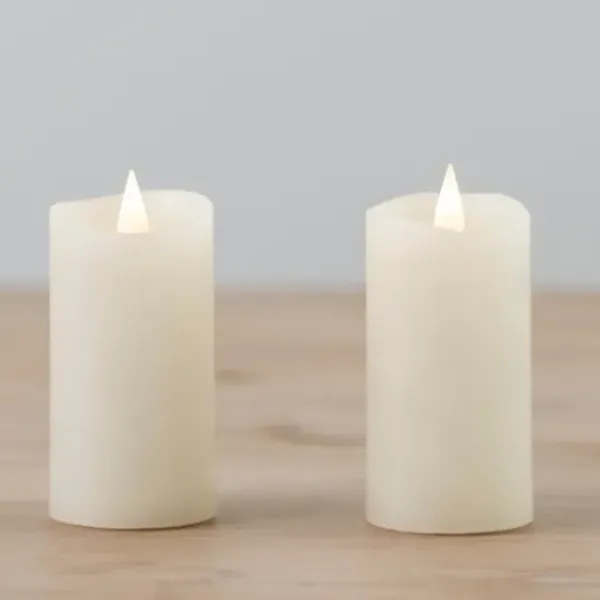 Flameless Candles-Kirkland's Home Led Soft Flame Votive Candle, Set Of 2 Ivory