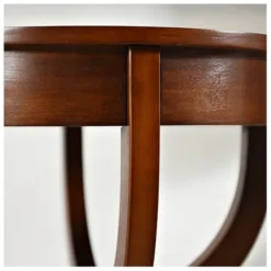 Accent & End Tables-Kirkland's Home Leila Round Cherry Accent Table Brown