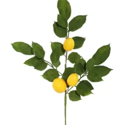 Stems & Bouquets-Kirkland's Home Lemon Leaf Spray Stems, Set Of 4 Yellow/Green