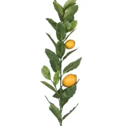 Stems & Bouquets-Kirkland's Home Lemon Tree Branch Stem Spray, 48 In. Green/Yellow