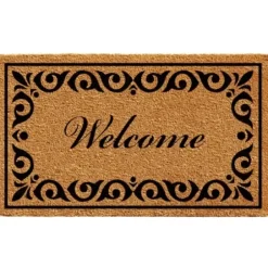 Doormats-Kirkland's Home Lemons Coir Doormat Blue/Yellow