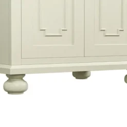 Bathroom Furniture-Kirkland's Home Leonhard Marble Sink Vanity Ivory
