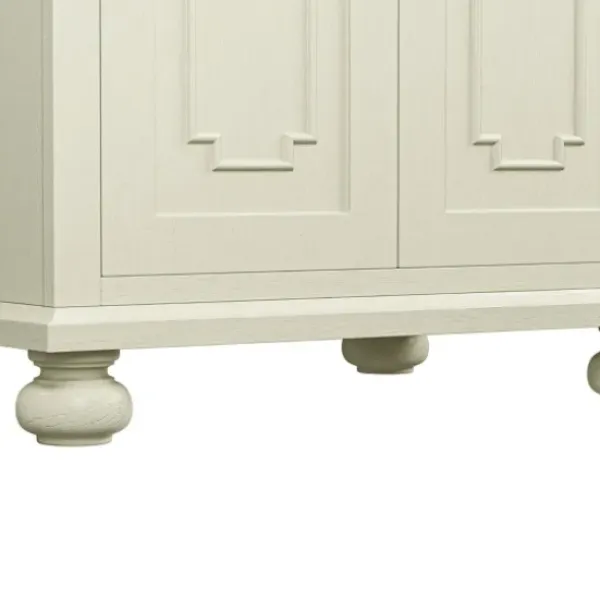 Bathroom Furniture-Kirkland's Home Leonhard Marble Sink Vanity Ivory
