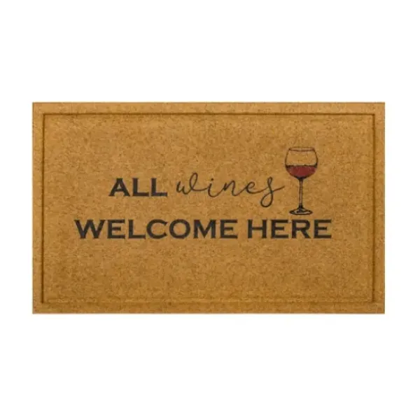 Doormats-Kirkland's Home Leopard Print Coir Doormat Tan/Black/Brown