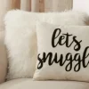 Pillows-Kirkland's Home Let'S Snuggle Embroidered Throw Pillow Tan/Black