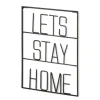 Wall Quotes & Signs-Kirkland's Home Let'S Stay Home Metal Wall Plaque Black