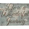 Wall Quotes & Signs-Kirkland's Home Life Is A Wonderful Journey Canvas Art Print Brown