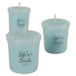 Candles-Kirkland's Home Life'S A Beach Votive Candles, Set Of 8 Blue