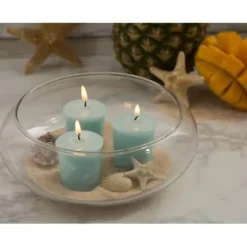 Candles-Kirkland's Home Life'S A Beach Votive Candles, Set Of 8 Blue