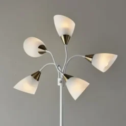 Floor Lamps-Kirkland's Home 5-Light Adjustable Tree Floor Lamp White