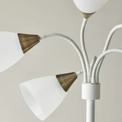 Floor Lamps-Kirkland's Home 5-Light Adjustable Tree Floor Lamp White