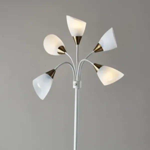 Floor Lamps-Kirkland's Home 5-Light Adjustable Tree Floor Lamp White