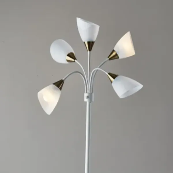 Floor Lamps-Kirkland's Home 5-Light Adjustable Tree Floor Lamp White