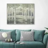Framed Art-Kirkland's Home Light Aspens Forest Framed Wall Art Gray/White/Green