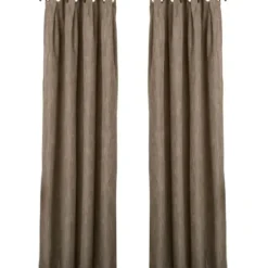 Curtains & Drapes-Kirkland's Home Light Blackout Curtain Panel Set, 84 In. Gray