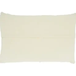 Pillows-Kirkland's Home Light Blue Woven Line Lumbar Throw Pillow Blue/White