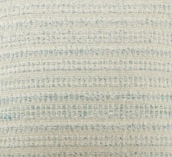 Pillows-Kirkland's Home Light Blue Woven Line Lumbar Throw Pillow Blue/White