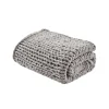 Blankets & Throws-Kirkland's Home Light Chunky Double Knit Cozy Throw Gray