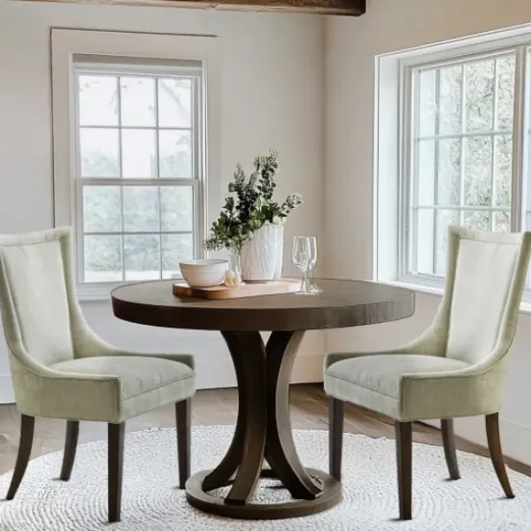 Dining Chairs-Kirkland's Home Light Curved Back Leg 2-Pc. Dining Chair Set Green