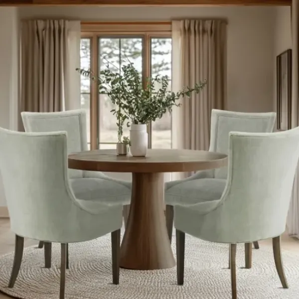 Dining Chairs-Kirkland's Home Light Curved Back Leg 2-Pc. Dining Chair Set Green
