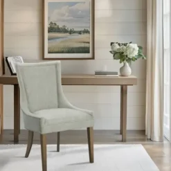 Dining Chairs-Kirkland's Home Light Curved Back Leg 2-Pc. Dining Chair Set Green