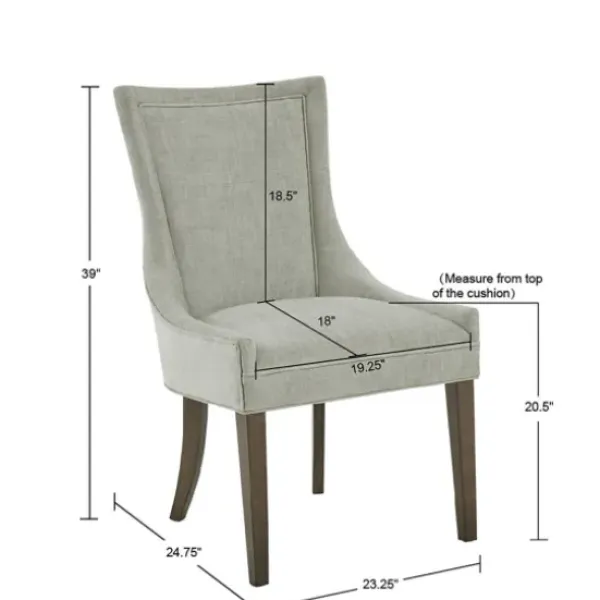 Dining Chairs-Kirkland's Home Light Curved Back Leg 2-Pc. Dining Chair Set Green